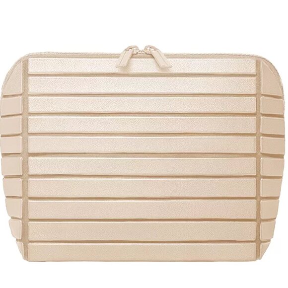 NWT Parallelle Medium Champagne Traveller Make-up Bag - Picture 1 of 6